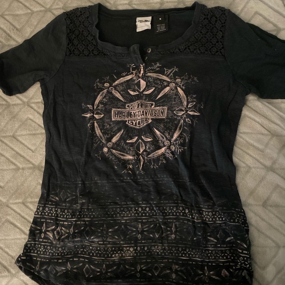 Harley-Davidson Black Graphic T-Shirt